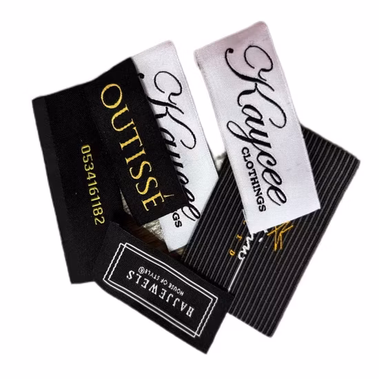 Custom Clothing Taggs Labels Garment Custom Heat Transfer Woven Label for Bag Clothing