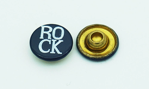 Silk Print Metal Brass Rivets of Cap Rivet Type for The Jeans