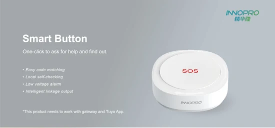 Tuya Zigbee Sos Pulsante Allarme di emergenza Sos Smart Button